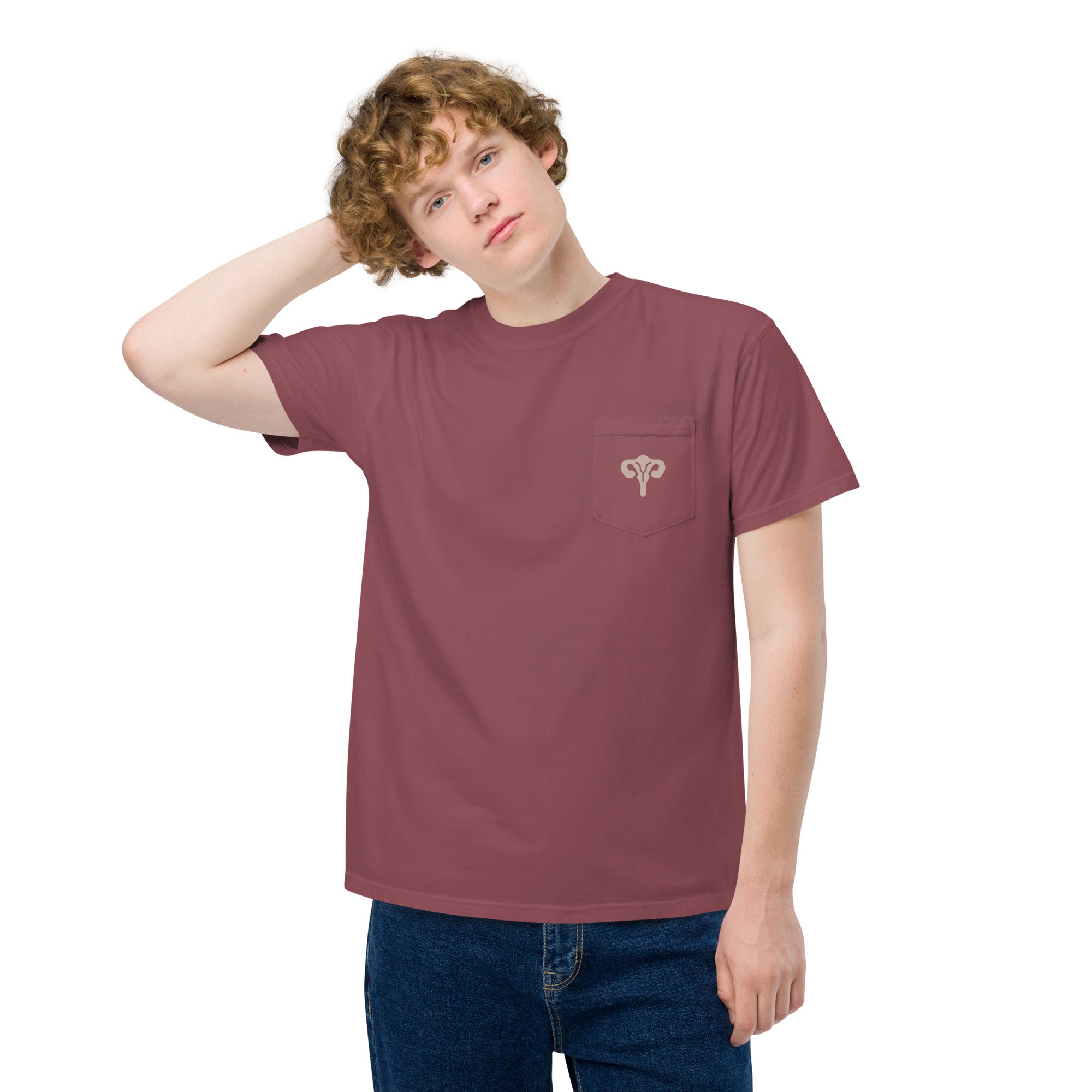 bi－color pocket shirt | nagonstans (Women